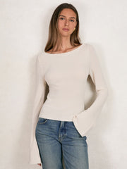 Reiss | 100% Cotton Jumper in Ecru