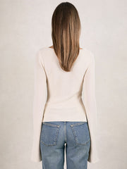 Reiss | 100% Cotton Jumper in Ecru
