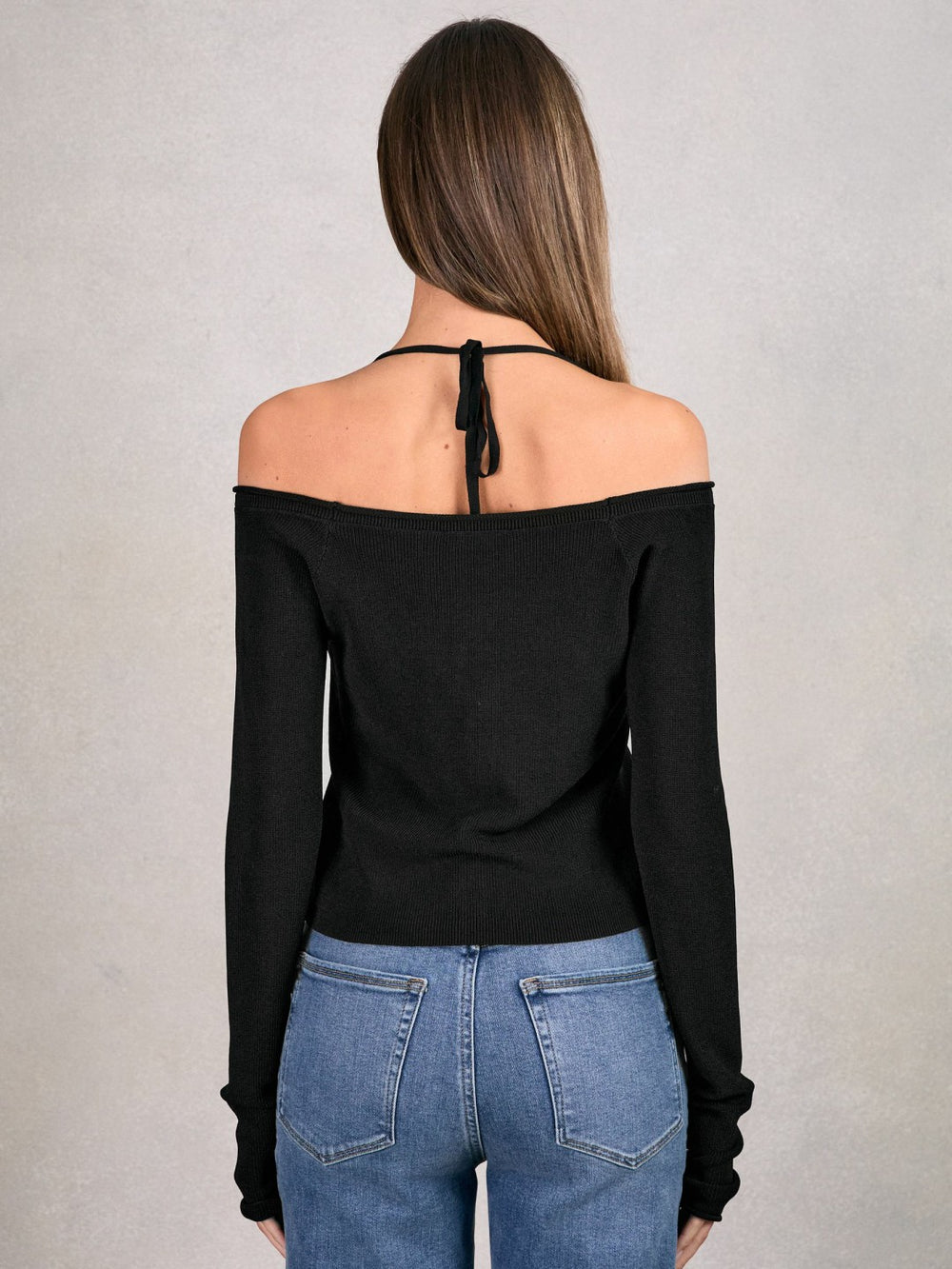 Reiss | 100% Cotton Jumper in Black
