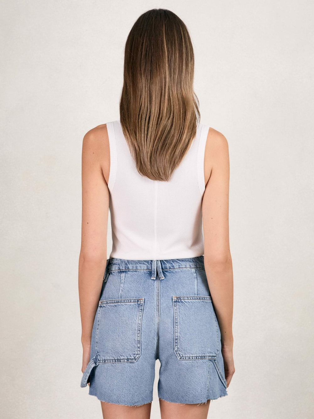 Reiss | 90S Long 100% Cotton Shorts in Indigo Blue