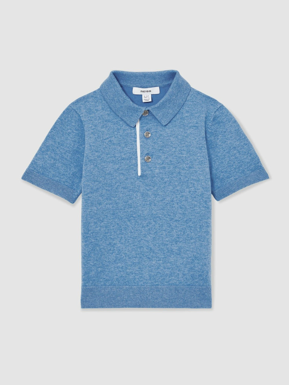 Reiss | 13-14 yrs Contrast Placket Polo Shirt With Cotton in Blue