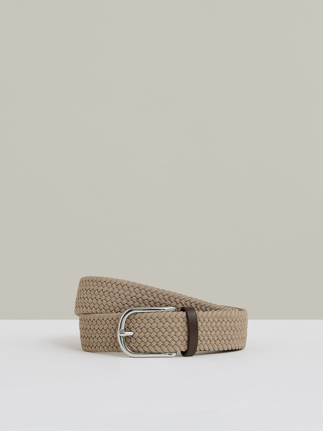 Reiss | Basket Weave Belt in Stone