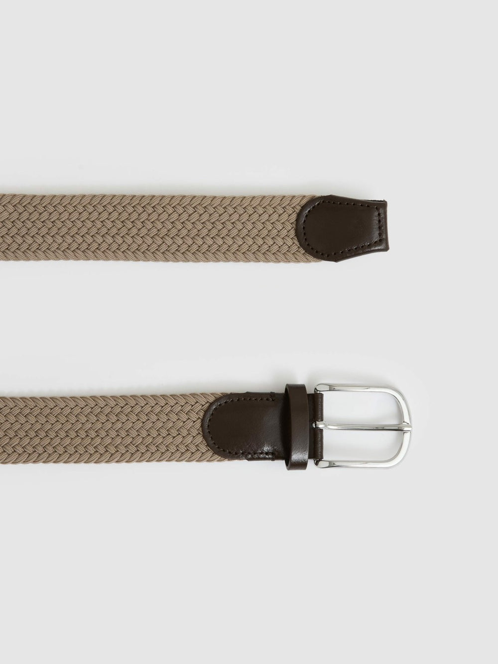 Reiss | Basket Weave Belt in Stone