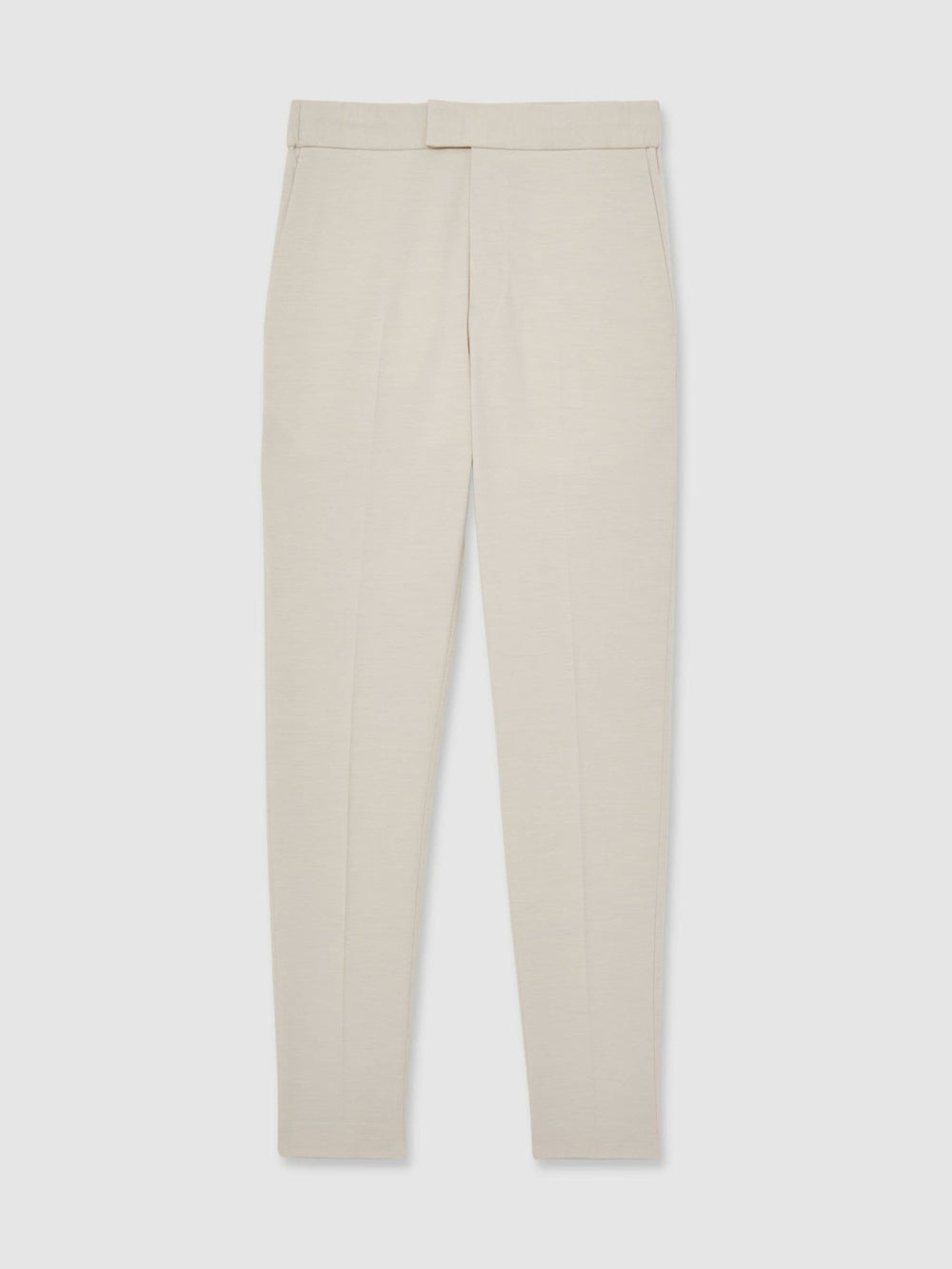Reiss | Slim-Fit Internal-Drawstring Trousers in Stone