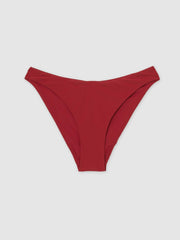 Reiss | Fixed-Side Bikini Bottoms in Dark Red