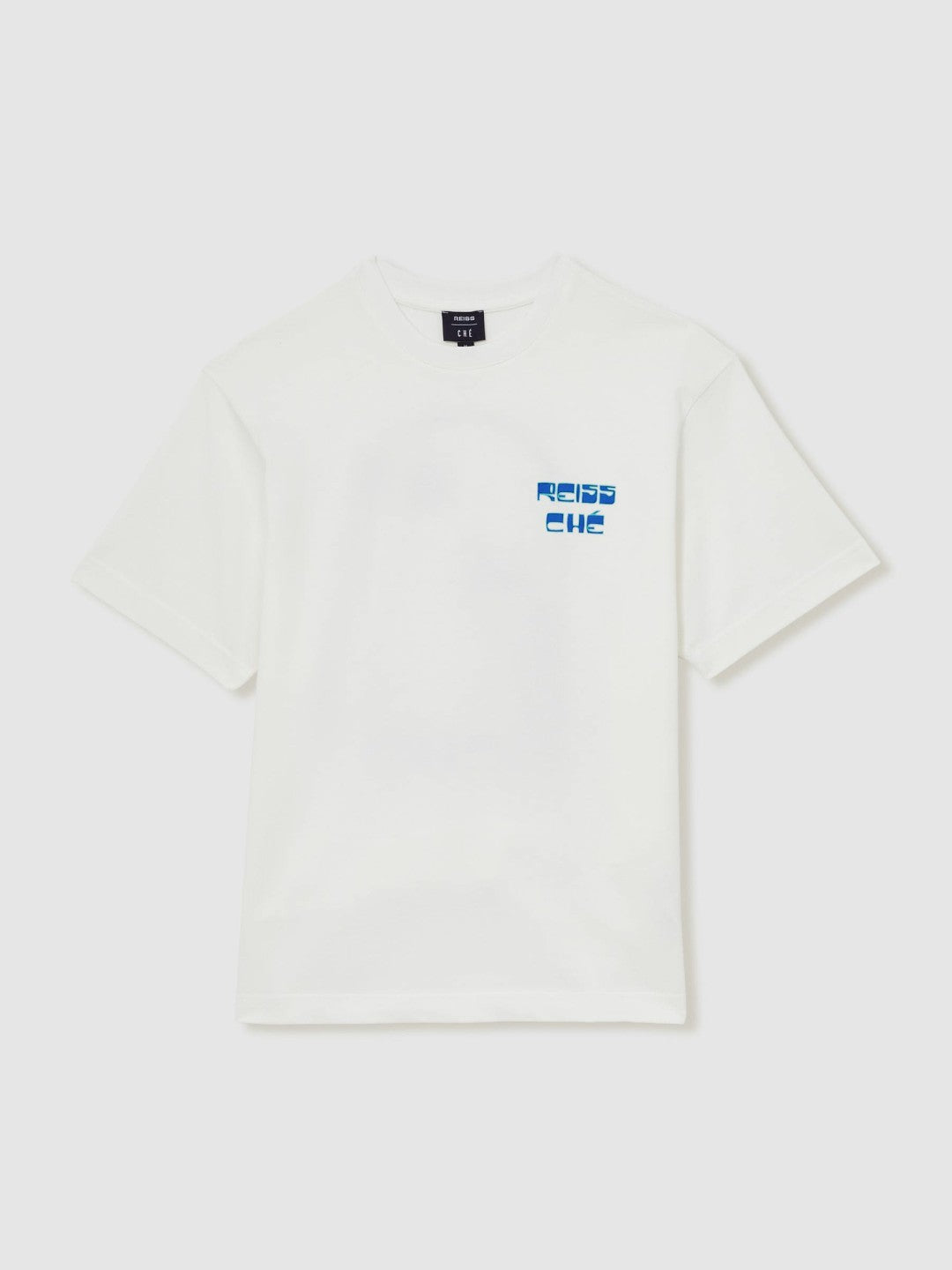 Reiss | | Ché Cotton Palm-Print T-Shirt in White