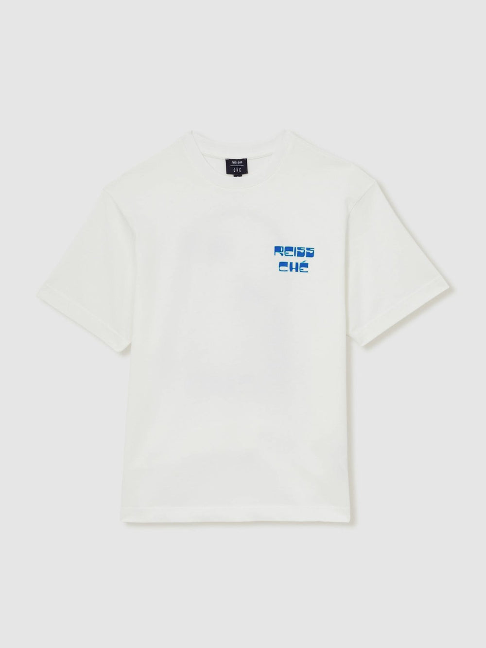 Reiss | | Ché Cotton Palm-Print T-Shirt in White