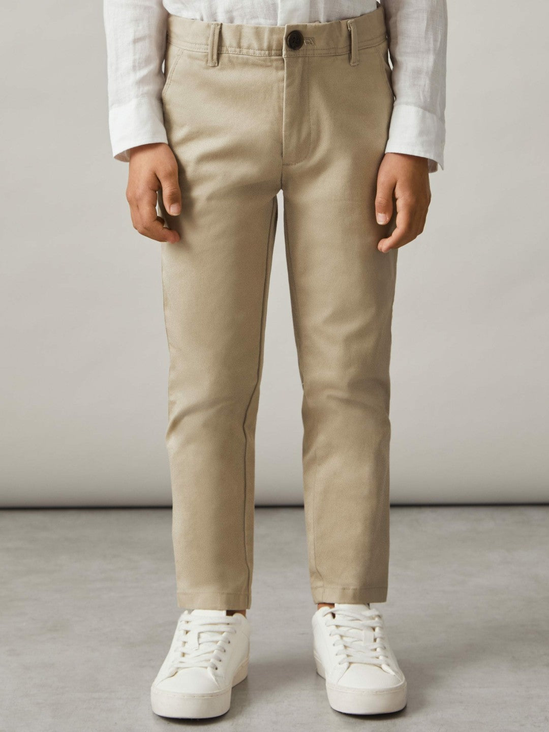 Reiss | 3-9 yrs Slim Fit Casual Chinos in Stone