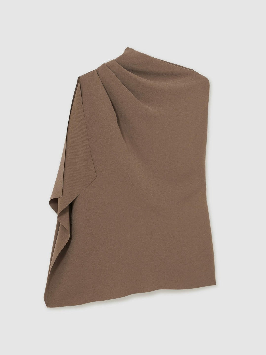 Reiss | One-Shoulder Draped Top in Mink