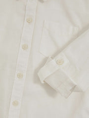 Reiss | 4-9 yrs Linen Roll-Cuff Shirt in Ivory