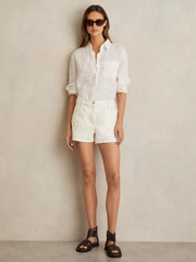 Reiss | Leather Gladiator Sandals in Chocolate