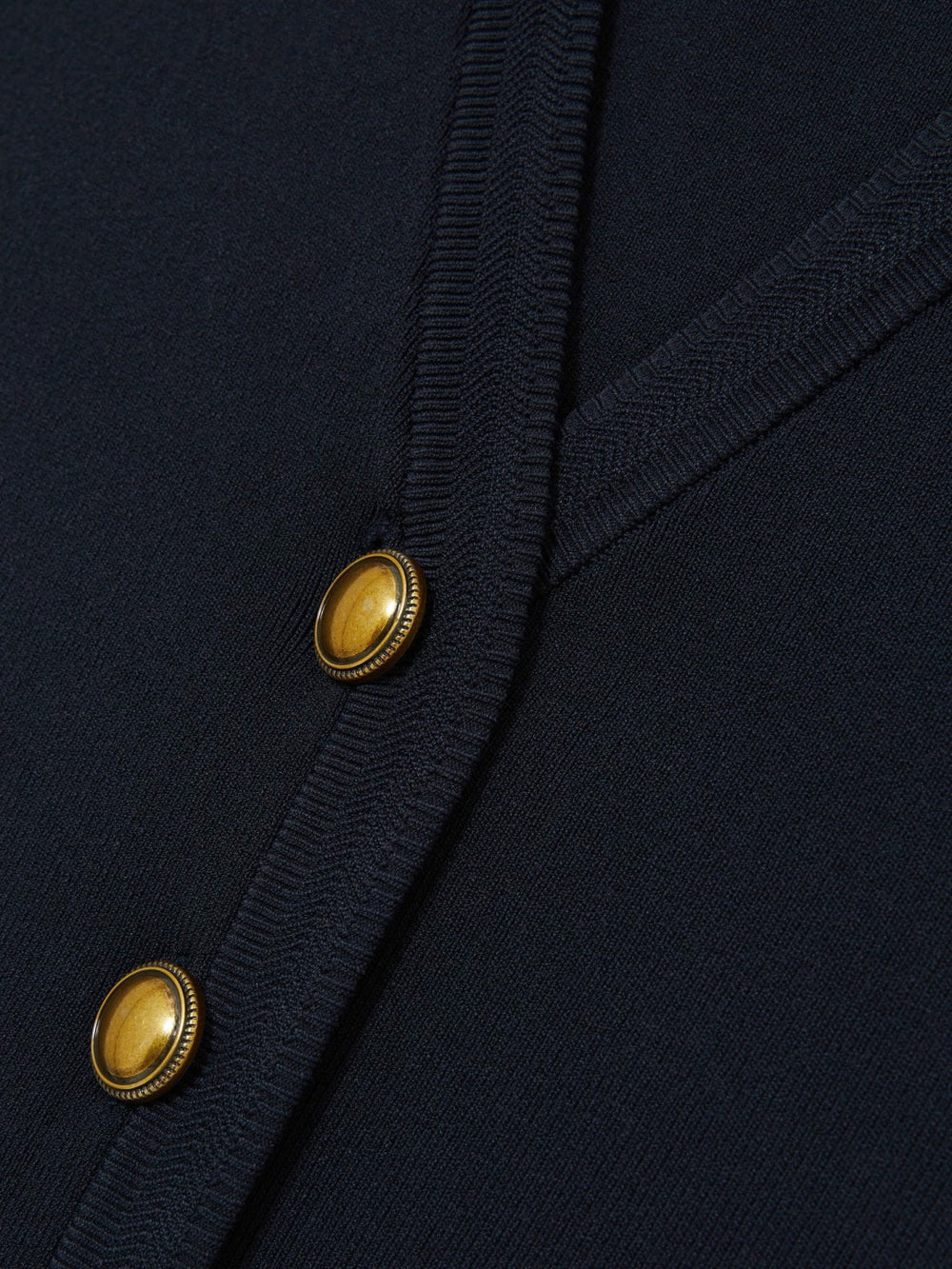 Reiss | Knitted Button Through Vest in Navy