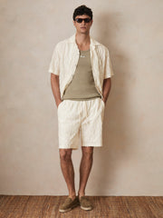 Reiss | | Ché Fringed-Wave Shorts in Off White