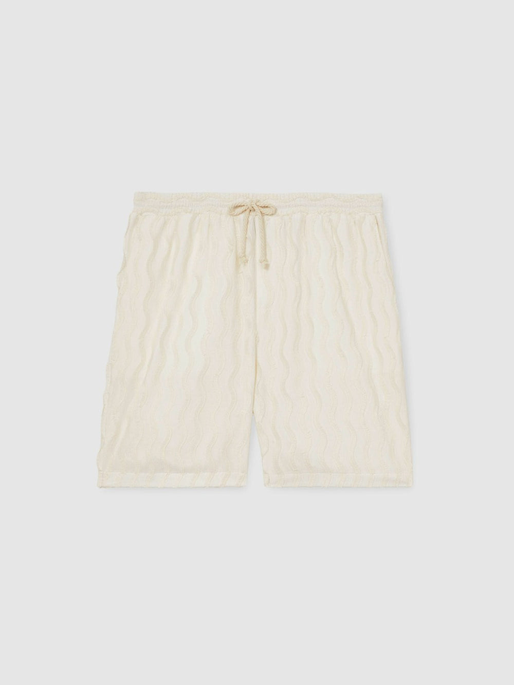 Reiss | | Ché Fringed-Wave Shorts in Off White