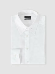 Reiss | Slim Fit Cotton Pin Collar Shirt in White