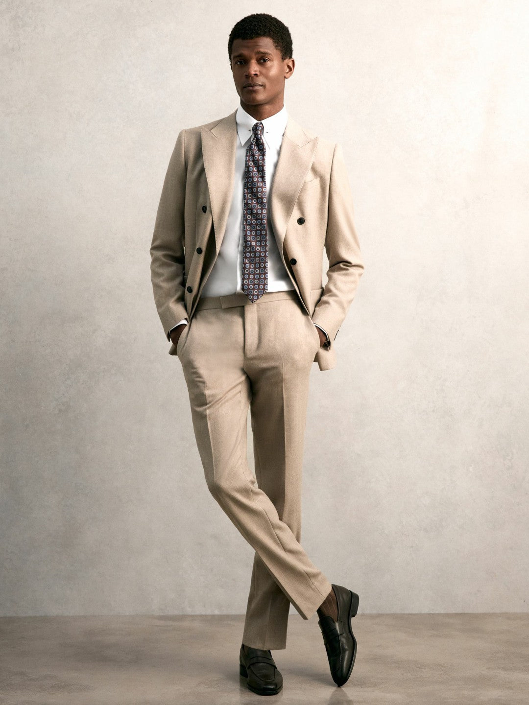 Reiss | Slim Fit Cotton Pin Collar Shirt in White
