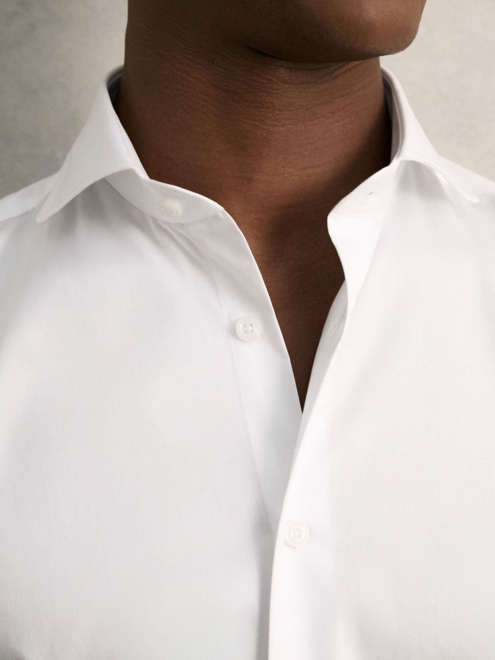 Reiss | Slim Fit Slim-Fit Cotton Double-Cuff Shirt in White
