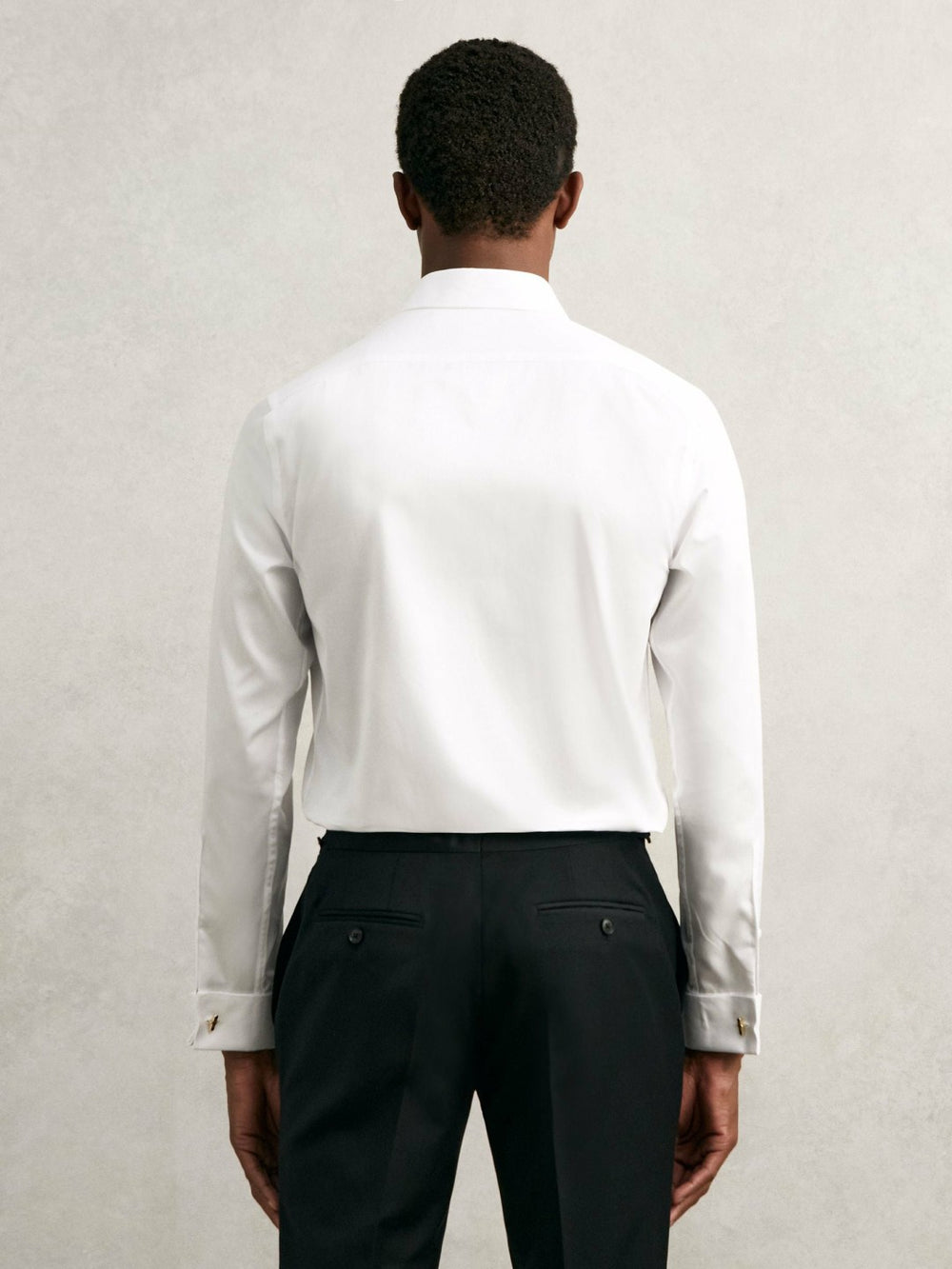 Reiss | Regular Fit Slim-Fit Cotton-Sateen Shirt in White