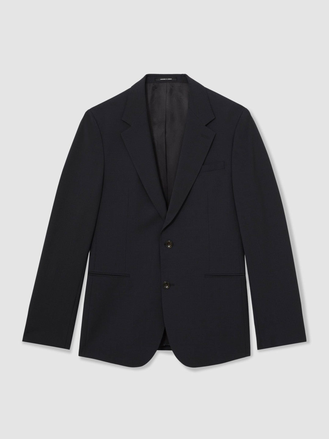 Reiss | Wool-Blend Single-Breasted Suit Blazer Slim-Fit in Navy