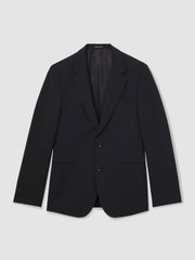 Reiss | Wool-Blend Single-Breasted Suit Blazer Slim-Fit in Navy