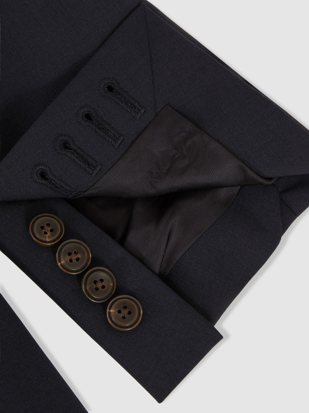 Reiss | Wool-Blend Single-Breasted Suit Blazer Slim-Fit in Navy