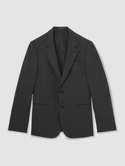Reiss | Wool-Blend Single-Breasted Suit Blazer Slim-Fit in Grey
