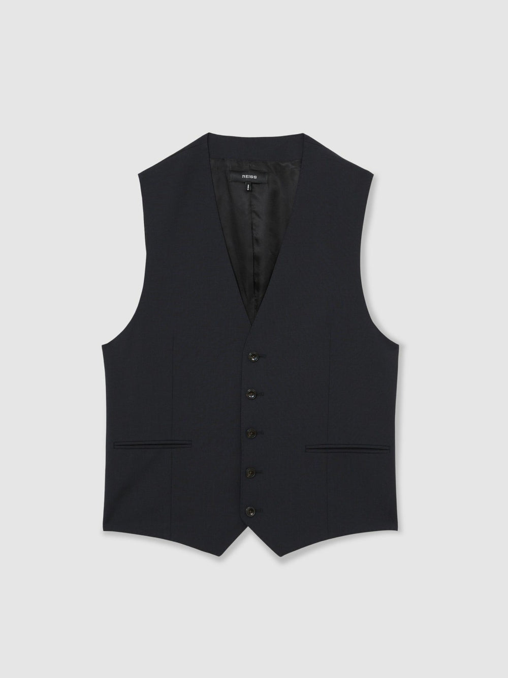 Reiss | Wool-Blend Slim-Fit Waistcoat in Navy