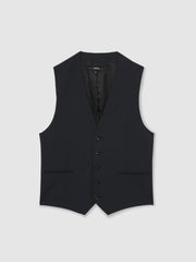 Reiss | Wool-Blend Slim-Fit Waistcoat in Navy