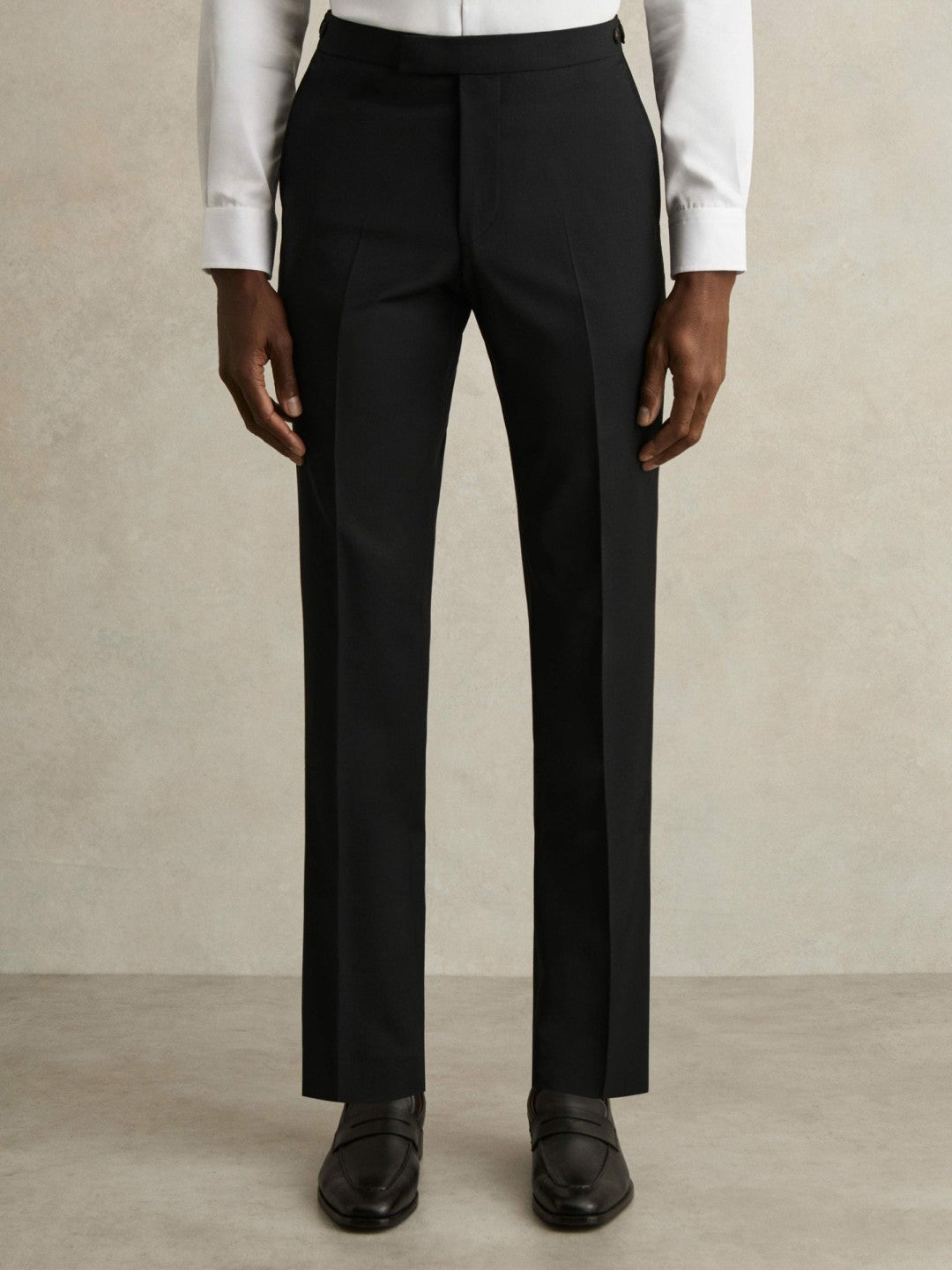 Reiss | Slim-Fit Wool-Blend Suit Trousers in Black