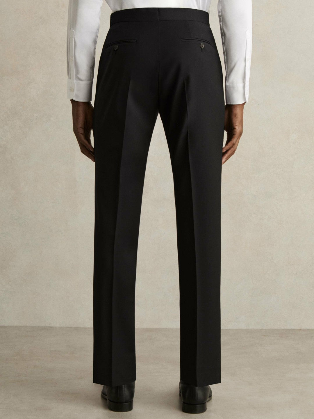Reiss | Slim-Fit Wool-Blend Suit Trousers in Black
