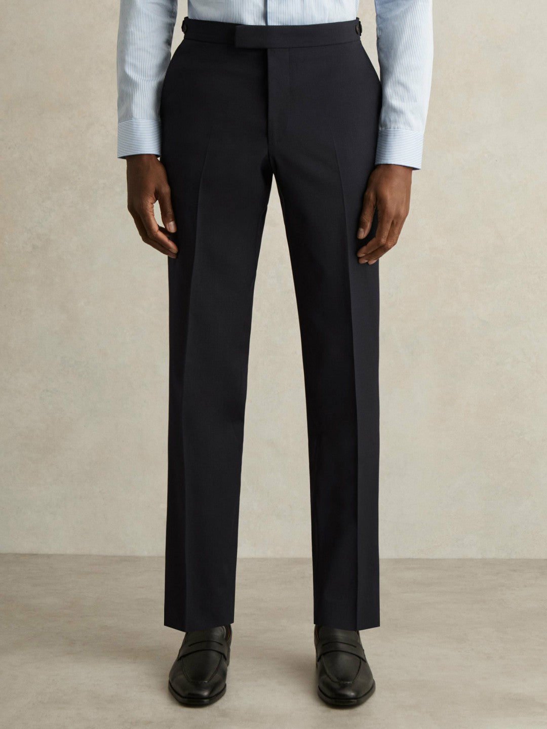 Reiss | Slim-Fit Wool-Blend Suit Trousers in Navy