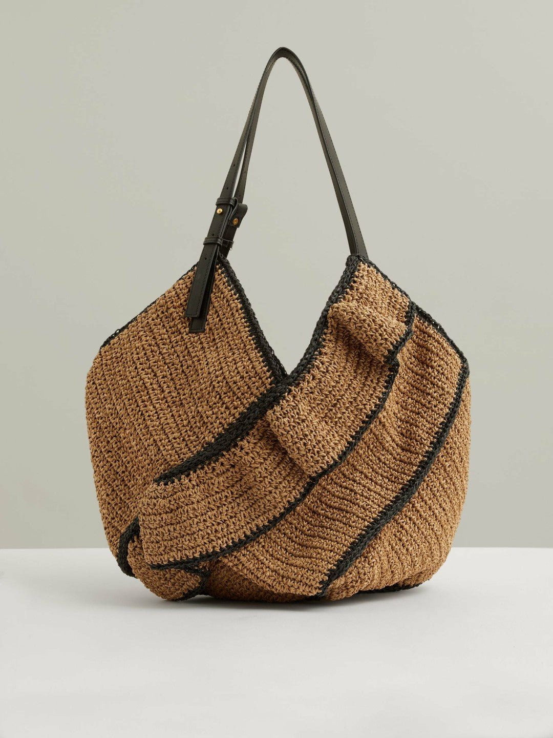 Reiss | Raffia Ruffle Tote Bag in Natural