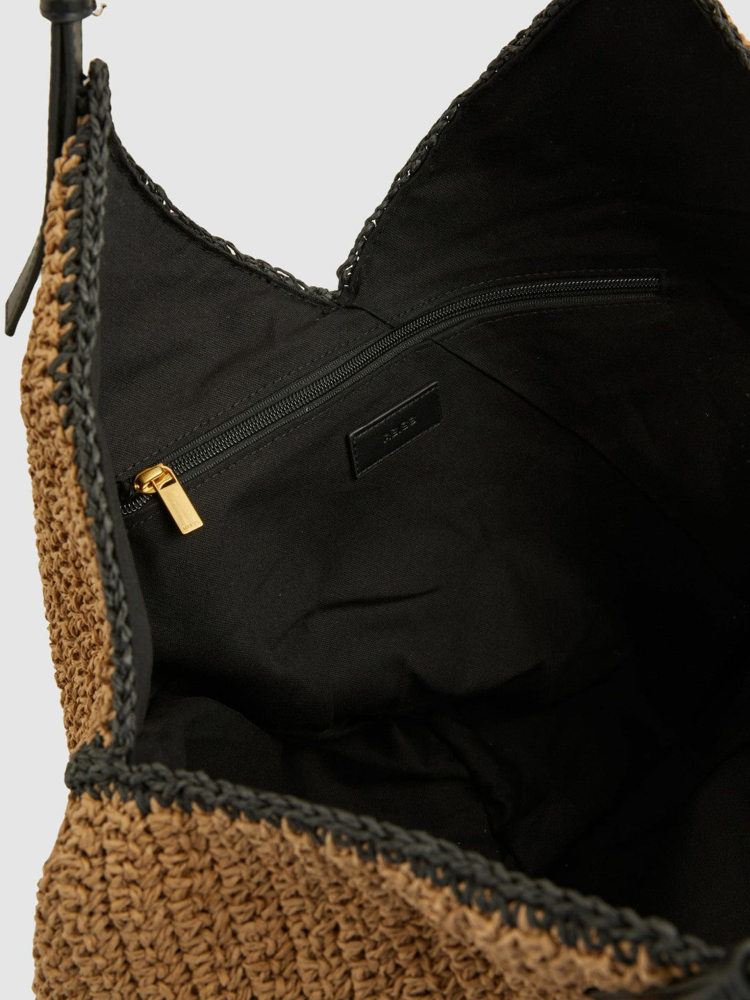 Reiss | Raffia Ruffle Tote Bag in Natural