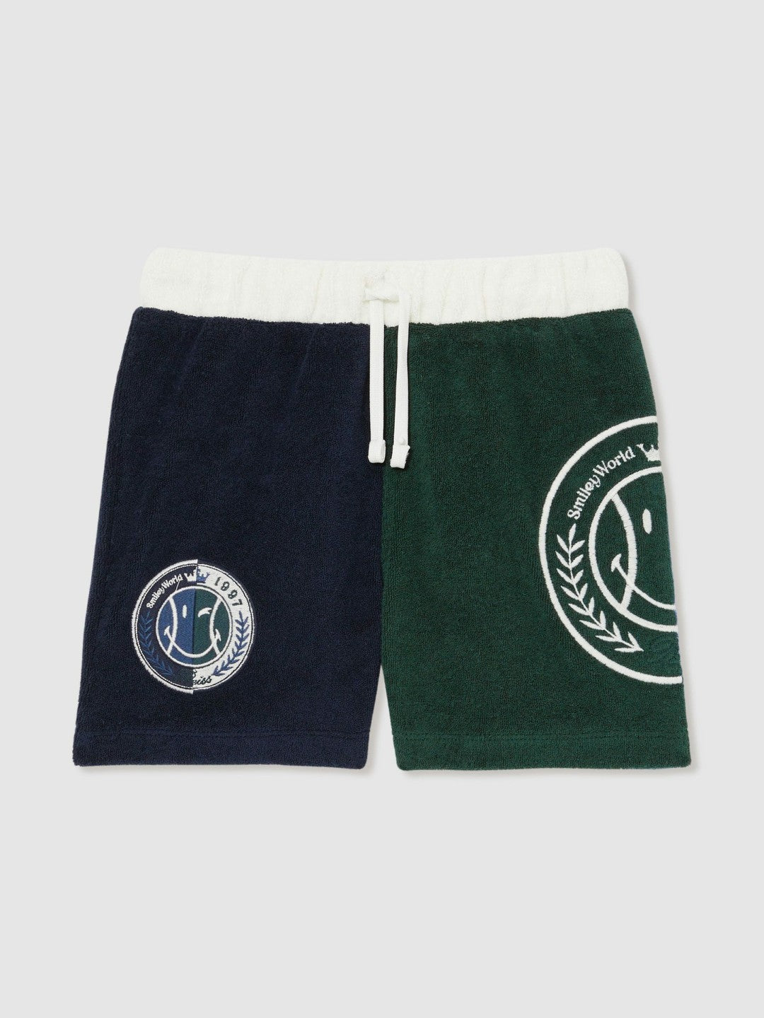 Reiss | 9-13 yrs SmileyWorld Towelling Shorts in Blue
