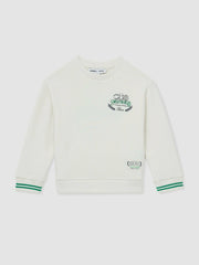 Reiss | 3-9 yrs SmileyWorld Logo Sweatshirt Unisex Fit in White