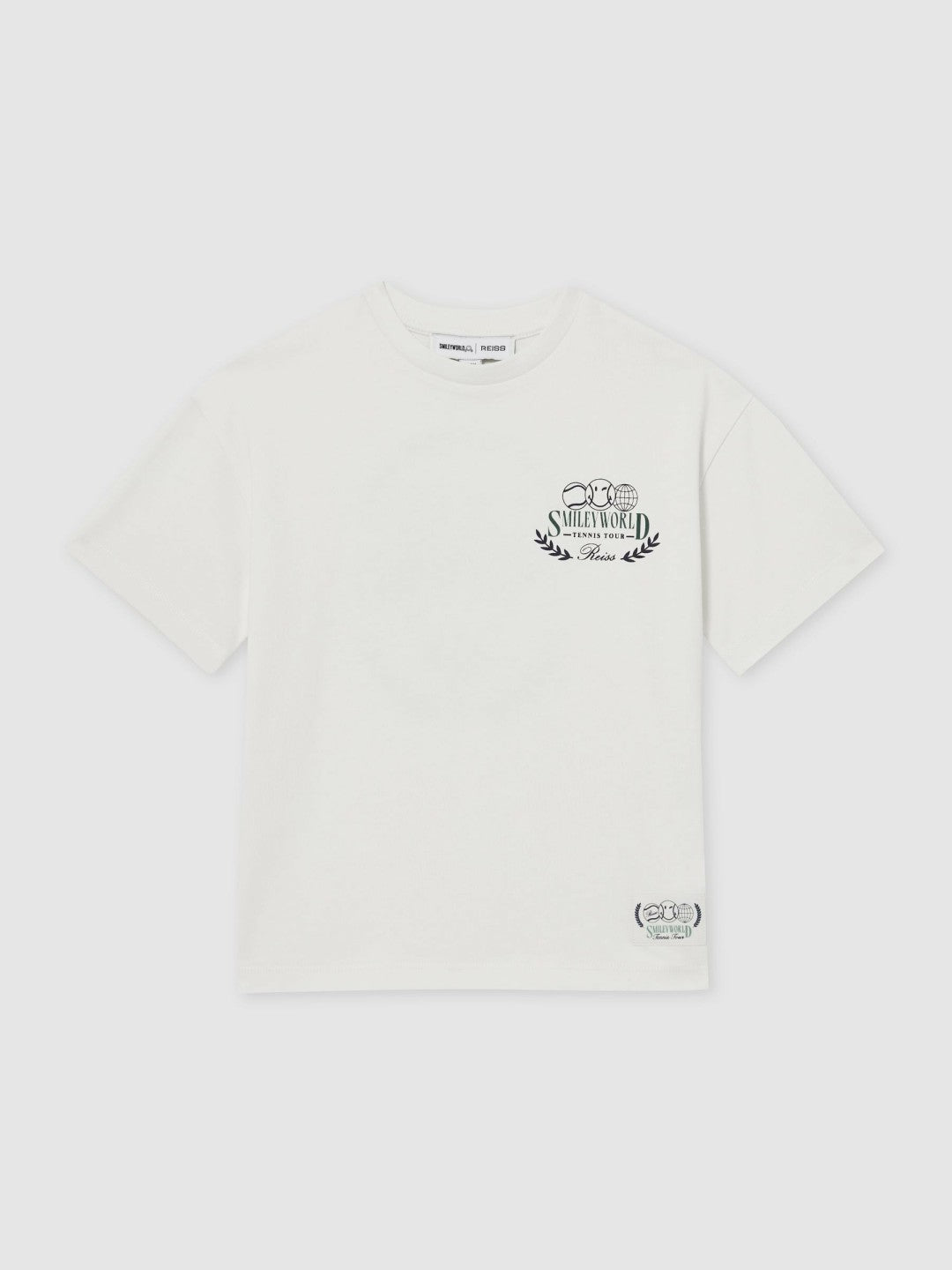 Reiss | 3-9 yrs SmileyWorld Oversize T-Shirt in White
