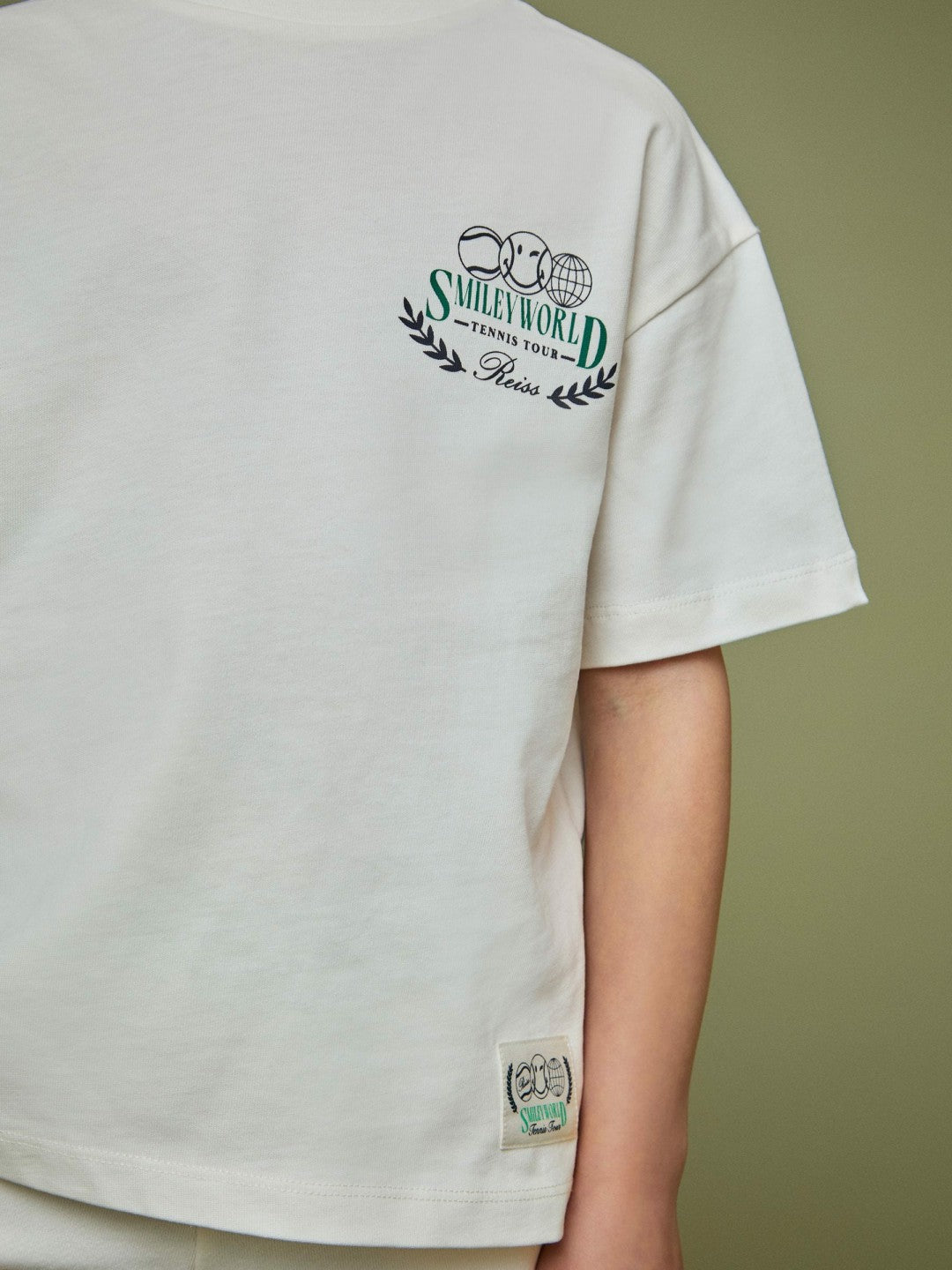 Reiss | 3-9 yrs SmileyWorld Oversize T-Shirt in White