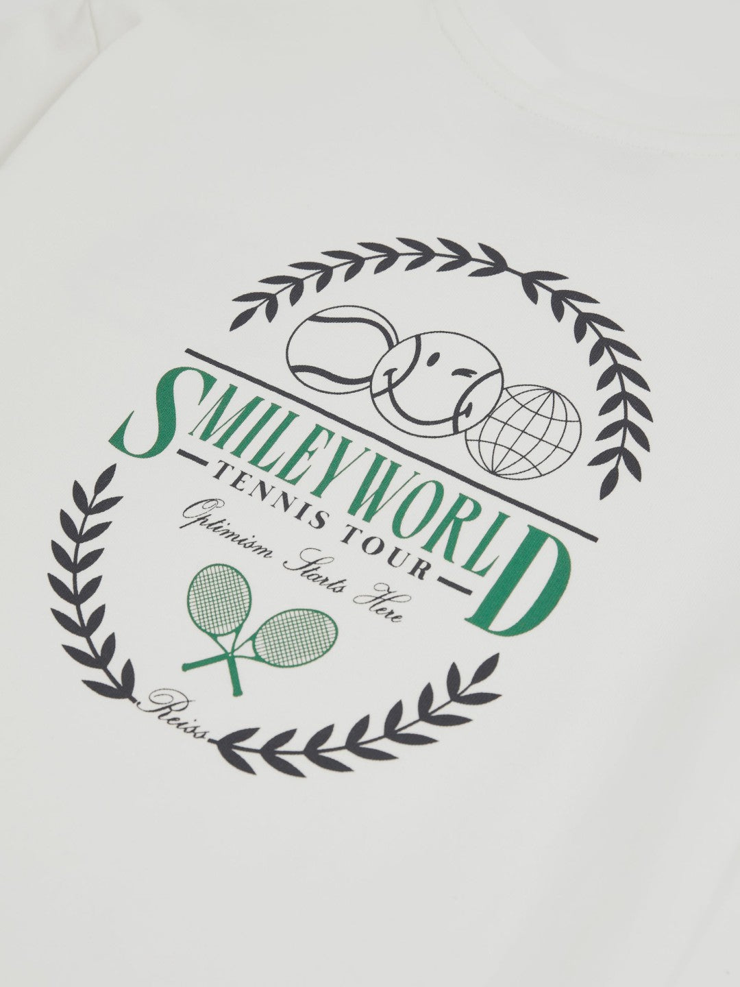 Reiss | 3-9 yrs SmileyWorld Oversize T-Shirt in White