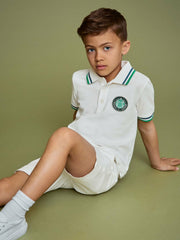 Reiss | 9-13 yrs SmileyWorld Piqué Polo Shirt in White