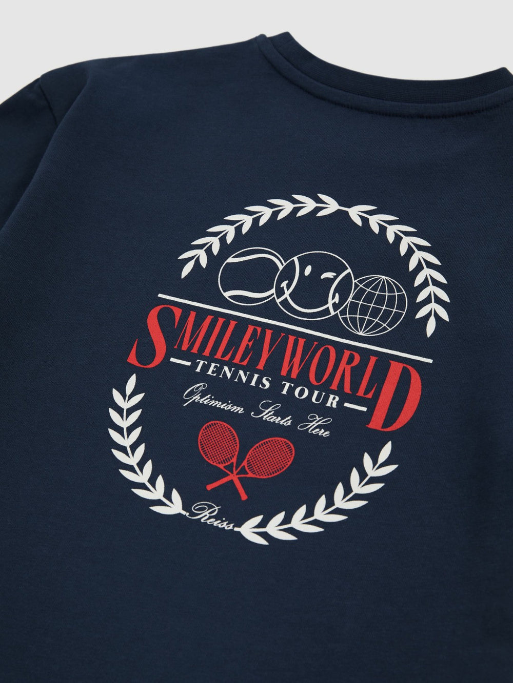 Reiss | 9-13 yrs SmileyWorld Oversize T-Shirt in Navy