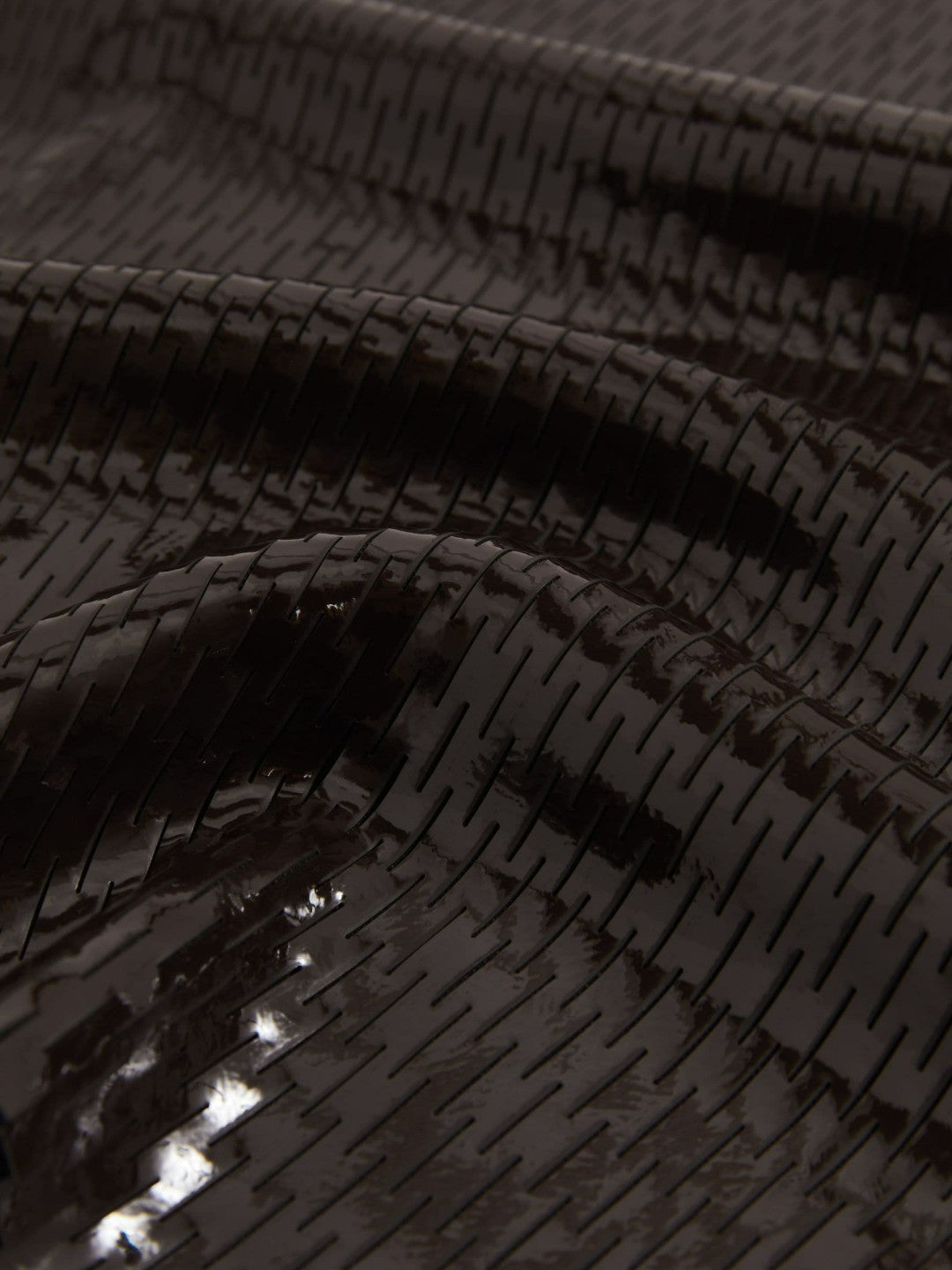 Reiss | Atelier Laser-Cut Pencil Skirt in Chocolate