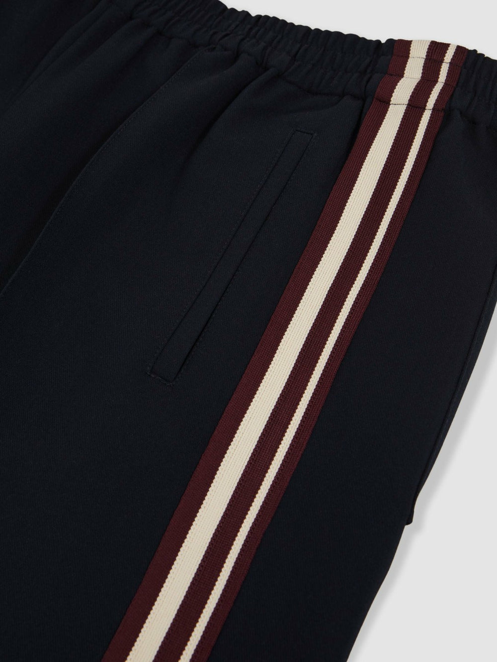 Reiss | Petite Side-Stripe Wide-Leg Trousers in Navy