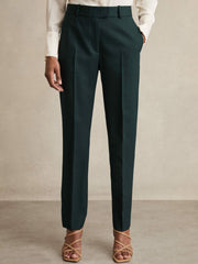 Reiss | Wool-Blend Slim-Fit Suit Trousers in Green