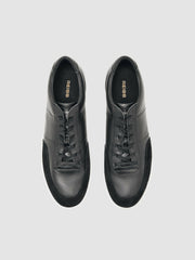 Reiss | Bonded-Leather Low-Top Trainers in Black