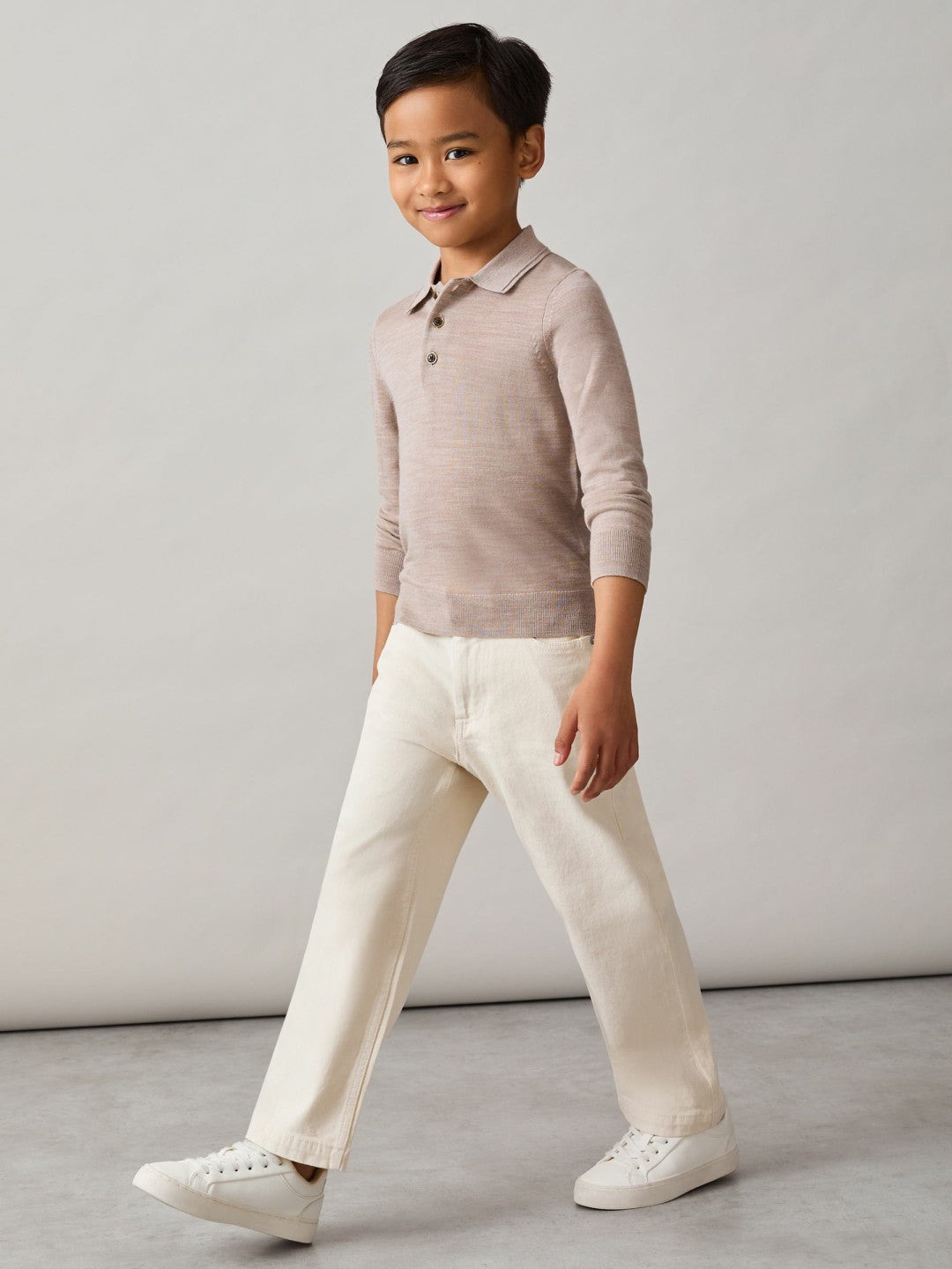 Reiss | 9-13 yrs Relaxed-Fit Jeans in Off White