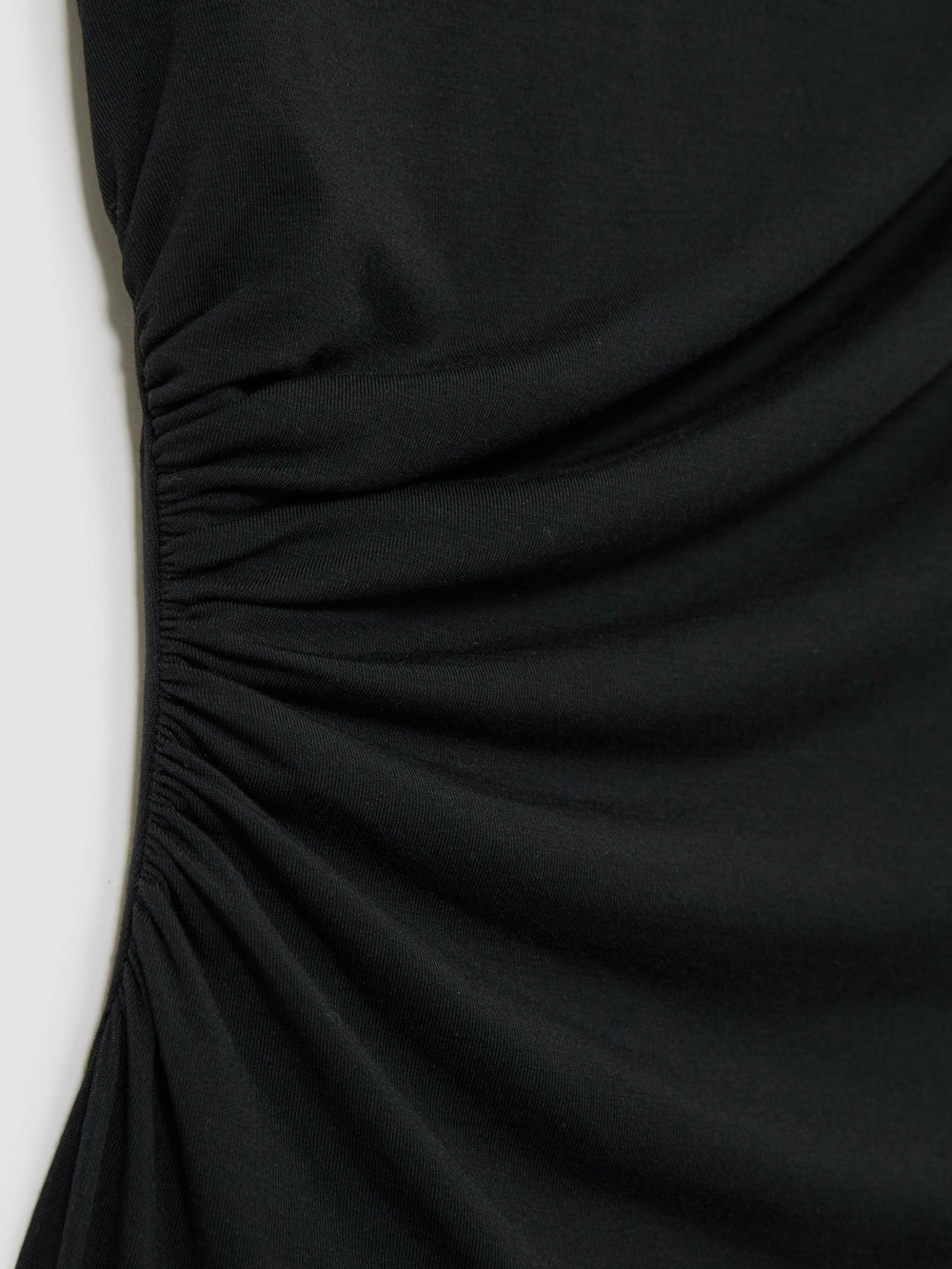 Reiss | Stretch-Modal Ruched Vest in Black