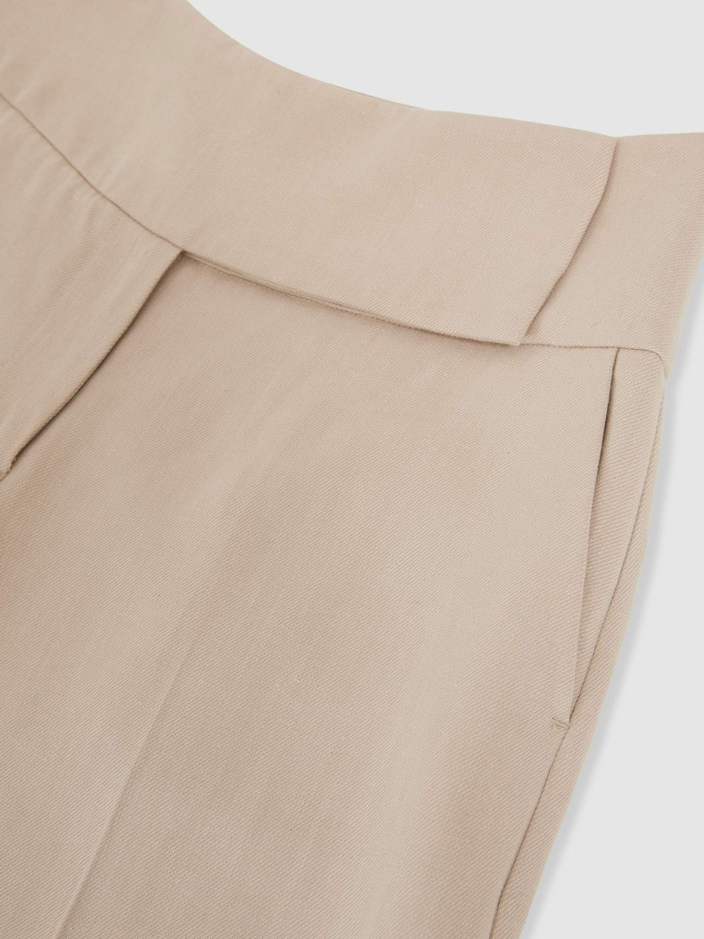 Reiss | Lyocell-Linen Wide-Leg Trousers in Neutral