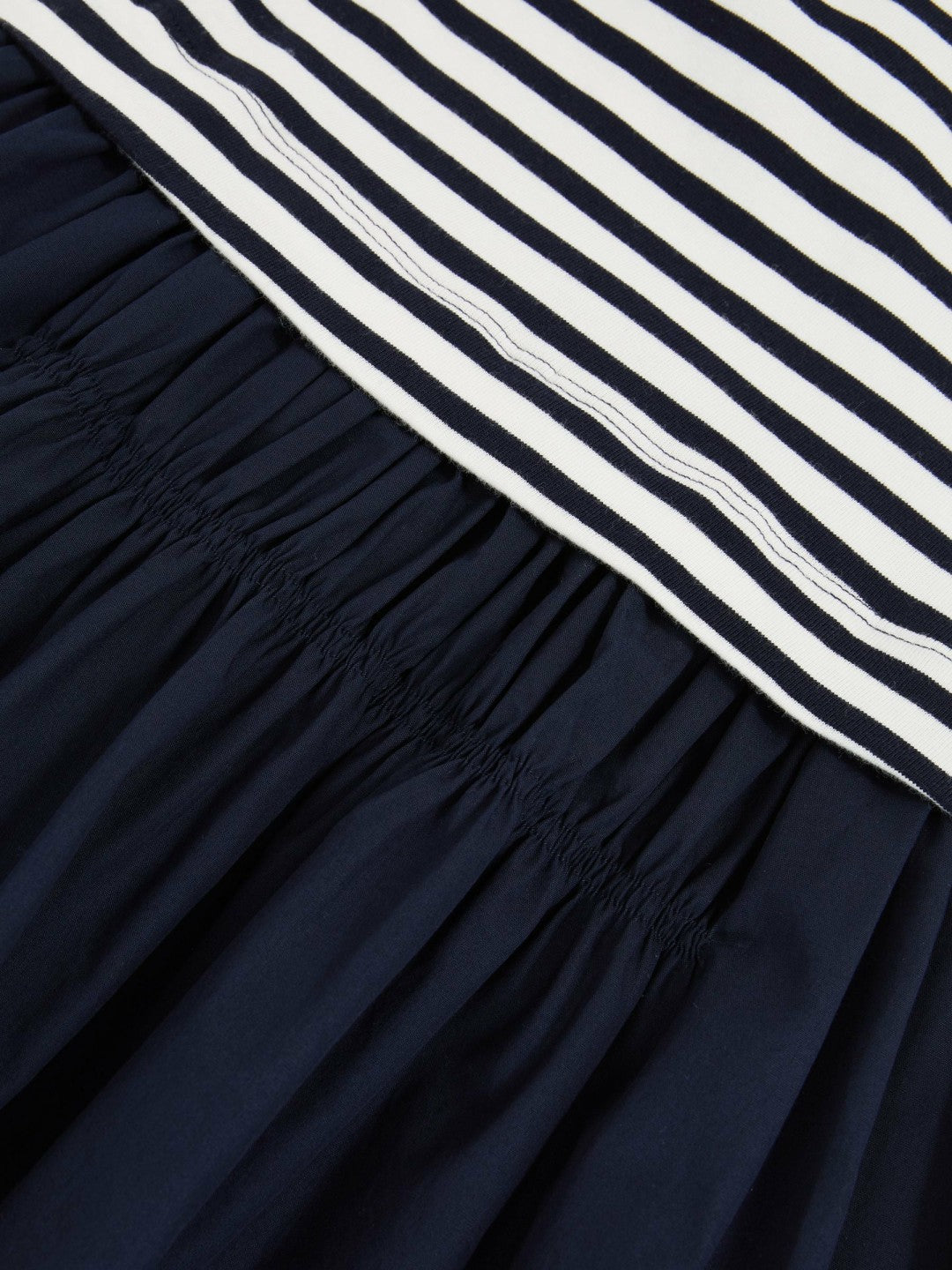 Reiss | 13-14 yrs Cotton Layered Sleeveless Midi Dress in Navy