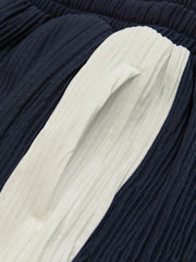 Reiss | 3-9 yrs Plissé Colour-Block Shorts in Navy/White