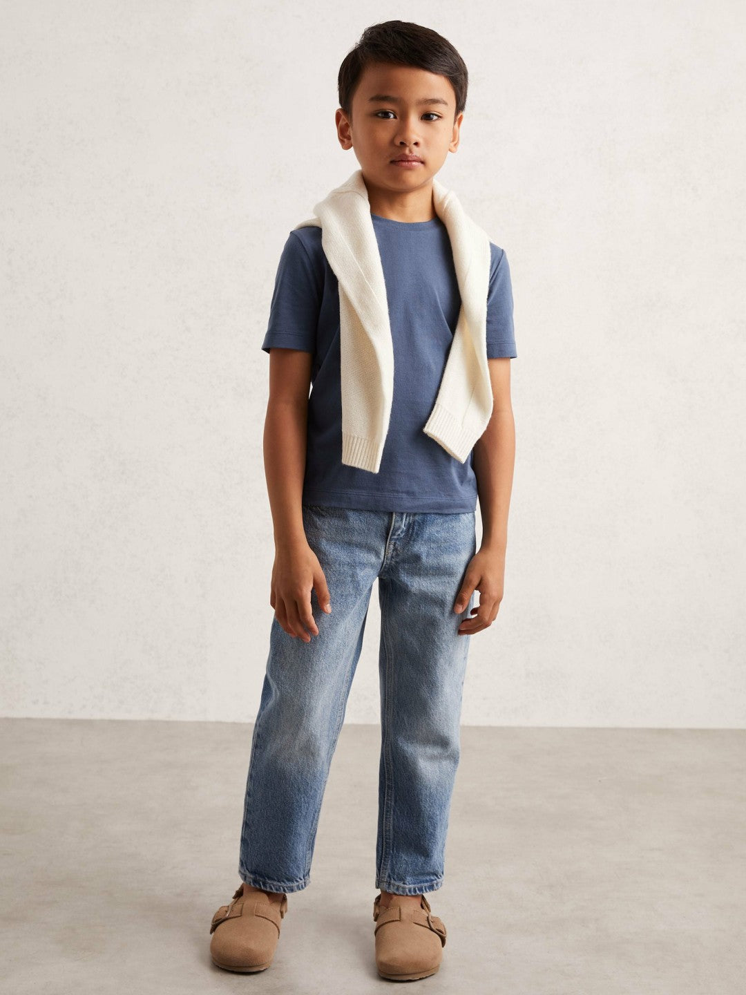 Reiss | 3-9 yrs Crew Neck T-Shirt in Ocean Blue